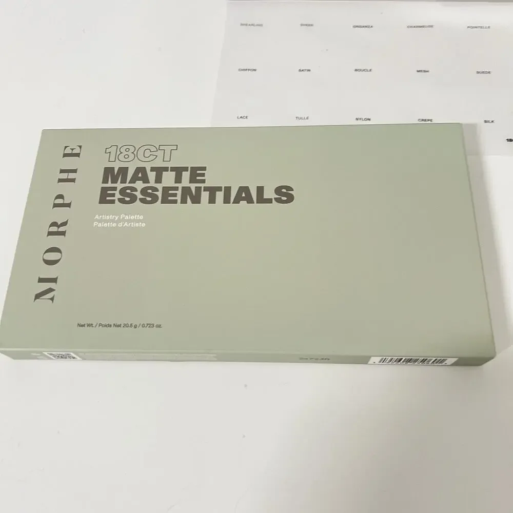 Morphe 18CT Matte Essentials Artistry 18-Pan Eyeshadow Palette Full Size NIB